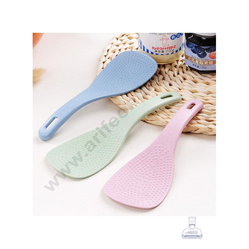 Rice Paddle Wheat Spoon Assorted-(1 pc) | Rice Scooper | Rice Cooker Shovel | Kitchen Cooking Tool - CAKE DECOR