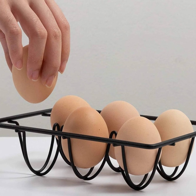 Softel Metal Egg Storage Tray | Black