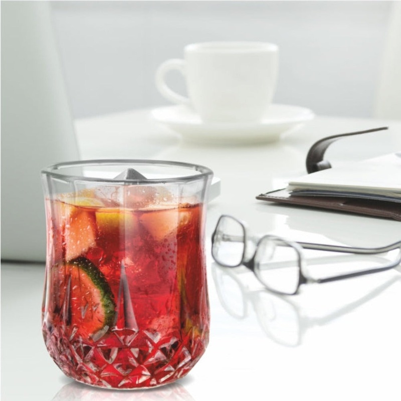 Treo Crystal Cool 200 ML Tumbler | Transparent | Set of 6 Pcs