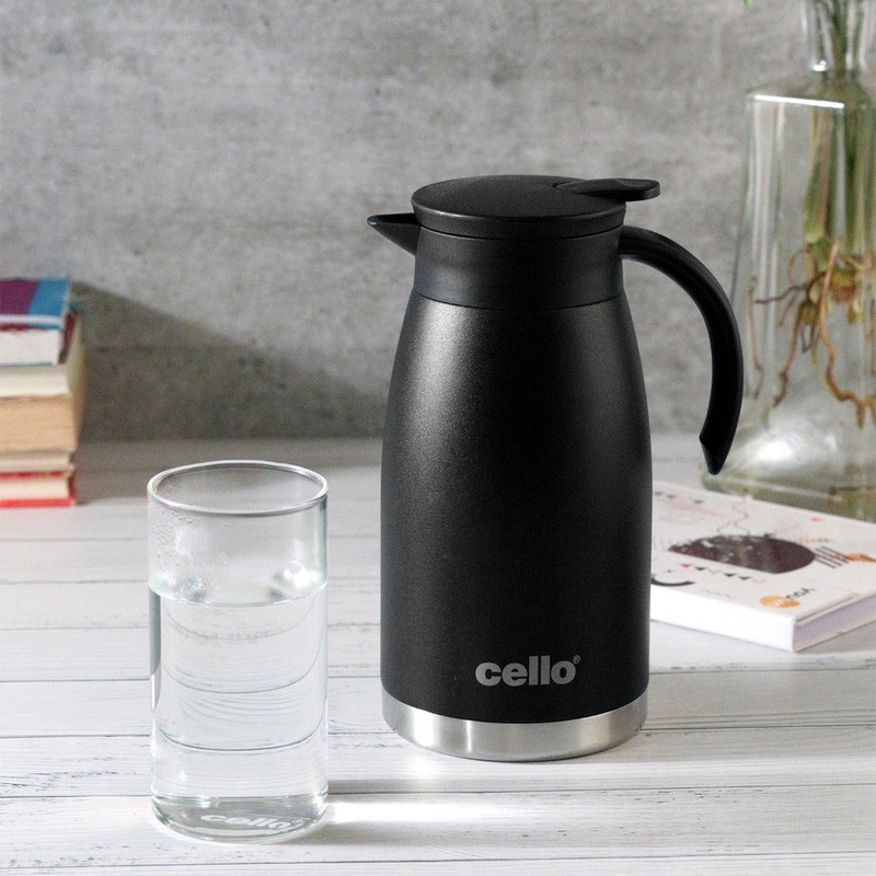 Cello Duro Pot Vacusteel Teapot with Durable DTP Coating | 1 Pc