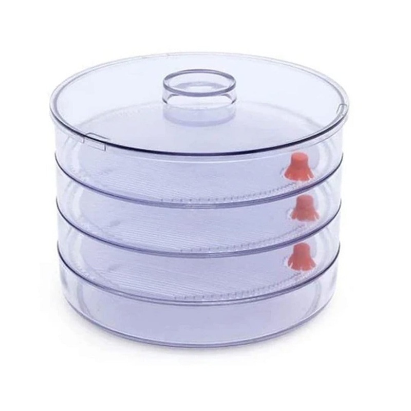 Plastic 4 Compartment Sprout Maker | White