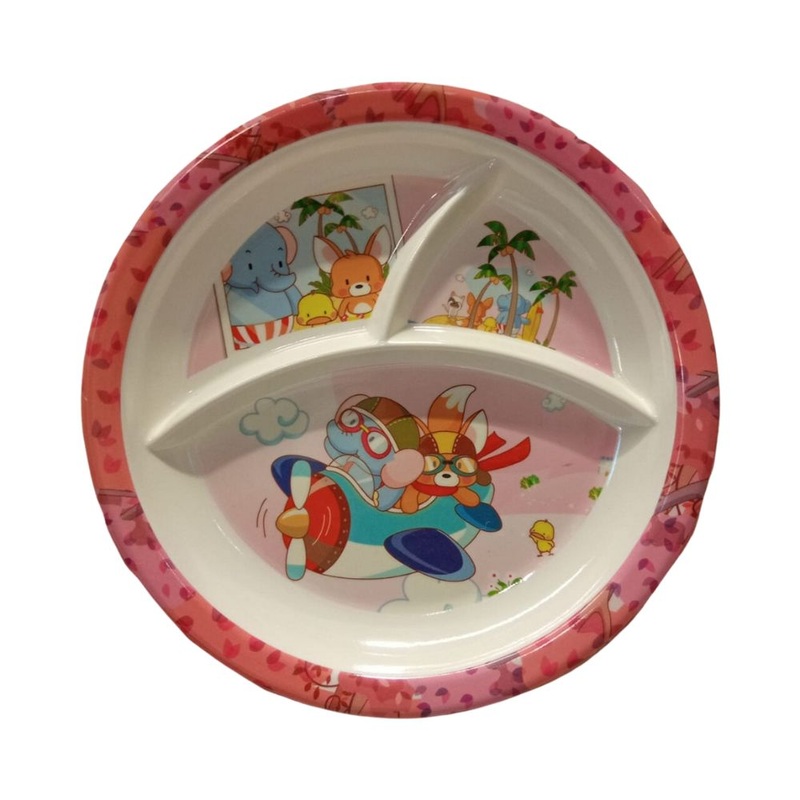 Recon Melamine 3 in 1 Kids Partition Plate | 1 Pc