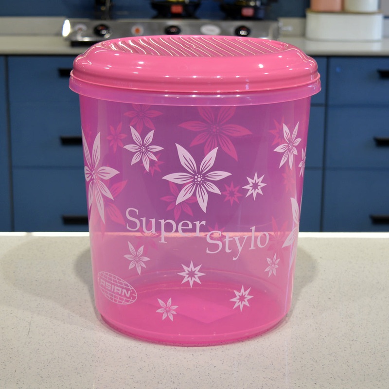 Asian Super Stylo Plastic Storage Container | Stackable | Multipurpose | Set of 3 Pcs