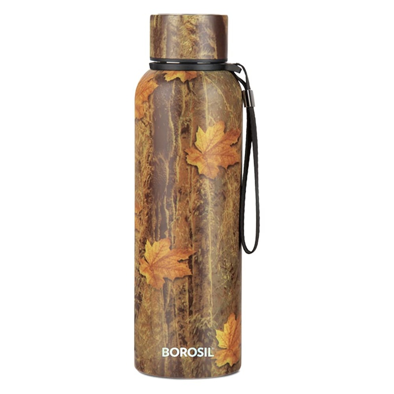 Borosil Trek Maple 700 ML Stainless Steel Water Bottle | 1 Pc