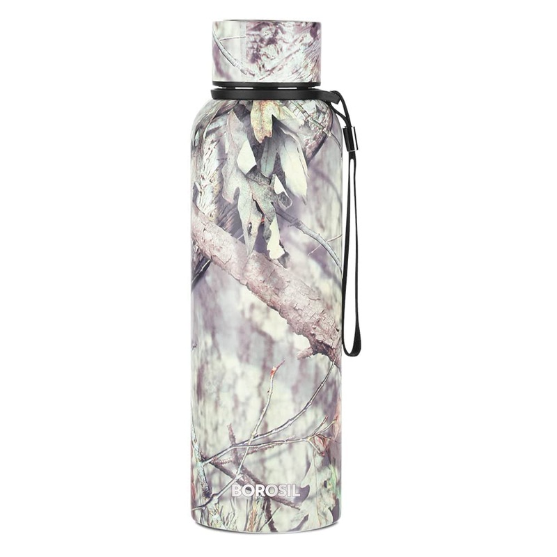Borosil Trek Slate 700 ML Stainless Steel Water Bottle | 1 Pc