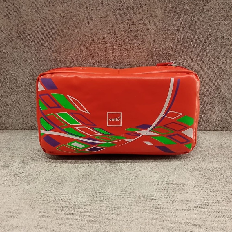 Cello Get Set 2 Container Stainless Steel Lunch Box | Red | Set of 4 Pcs