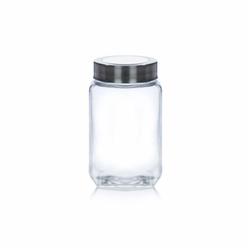 Yera X-Series KSM 800 ML Glass Storage Jar with Lid | Transparent | 1 Pc