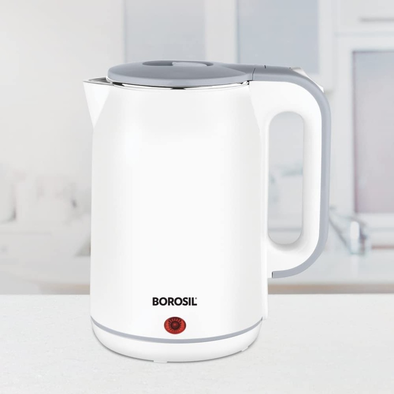 Borosil Cooltouch 1.8 Litre 1800 Watts Electric Kettle | White