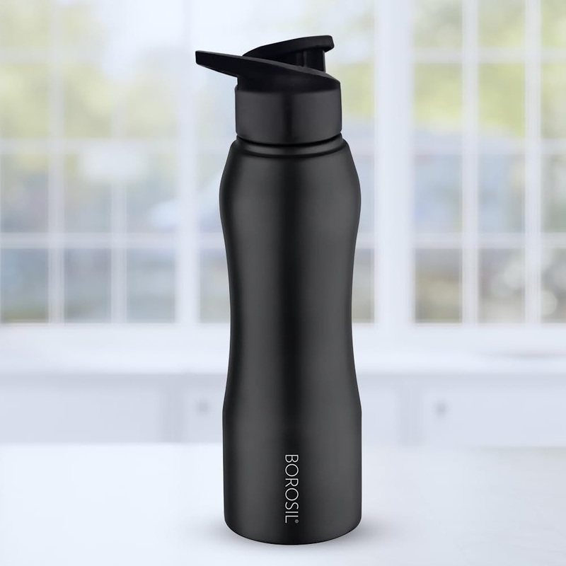 Borosil Grip N Sip Stainless Steel Water Bottle | 1 Pc