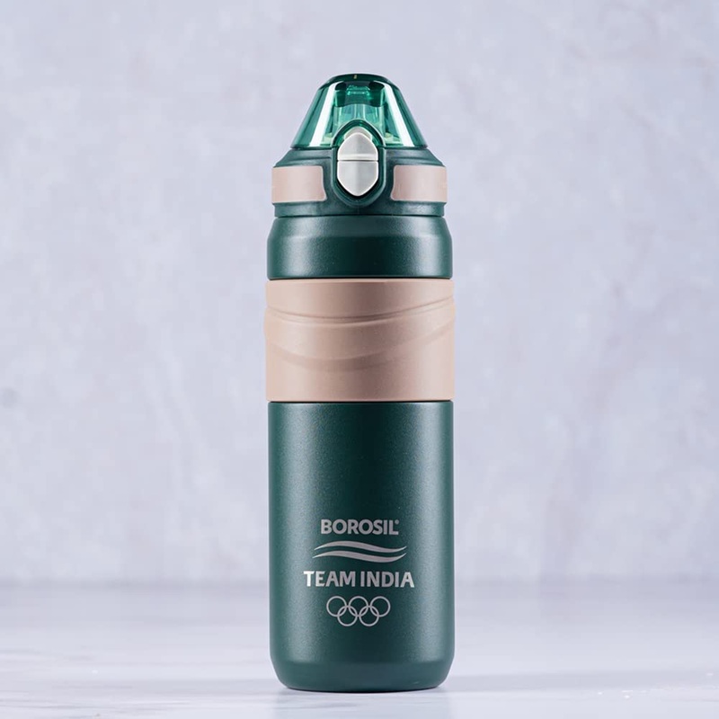Borosil Hydra Adventure 560 ML Stainless Steel Vacuum Insulated Water Bottle | Hot & Cold | 1 Pc