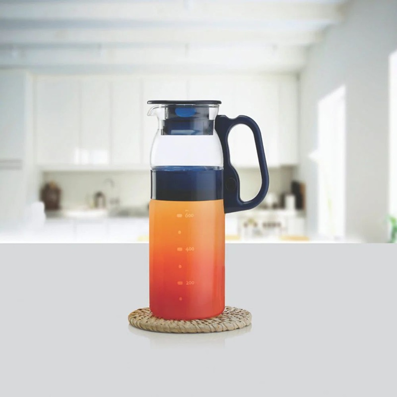 Borosil Marina Jug with Plastic Handle | 800 ML | Transparent | 1 Pc