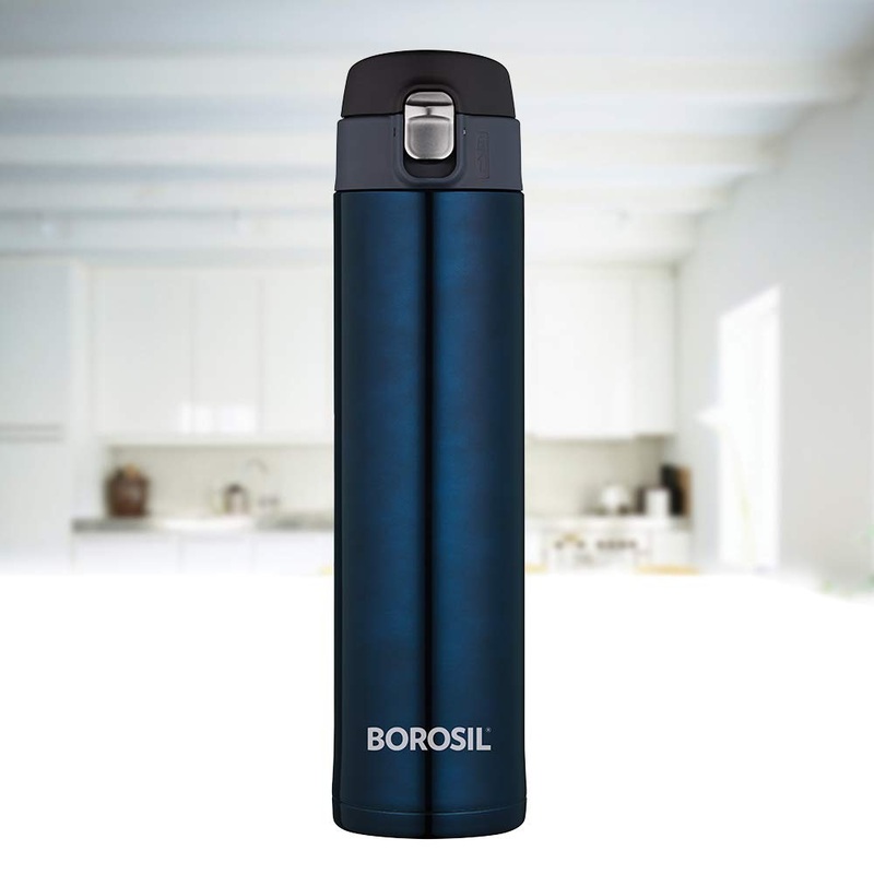 Borosil Stainless Steel Hydra Nova 500 ML Vacuum Insulated Water Bottle | 1 Pc