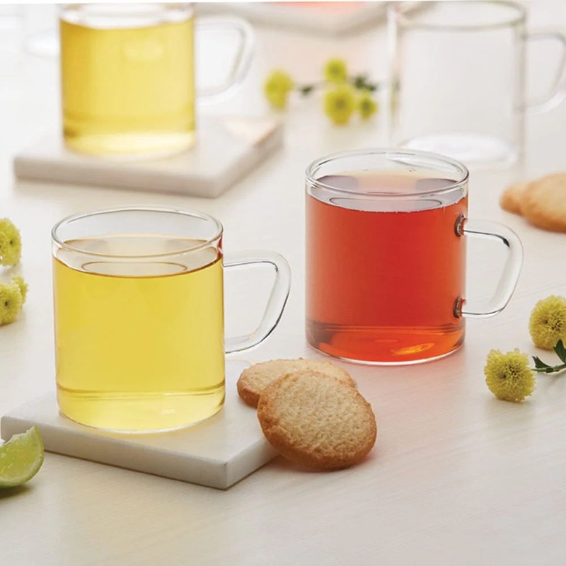 Borosil Vision Classic Delite 305 ML Mug Set | Transparent