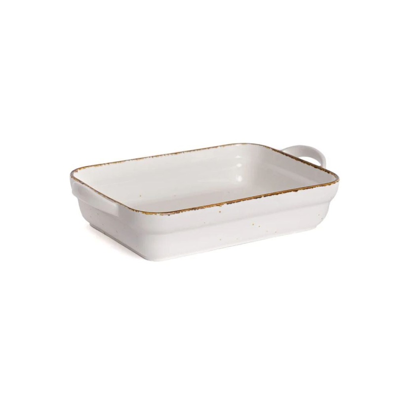 Rena Amalfi Porcelain 1000 ML Bake Tray | White | 1 Pc