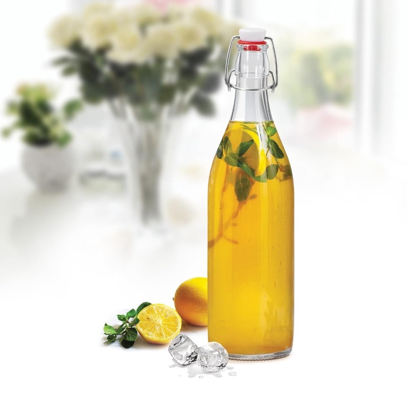 Treo Aqua Delite 1000 ML Glass Bottle | Transparent | 1 Pc