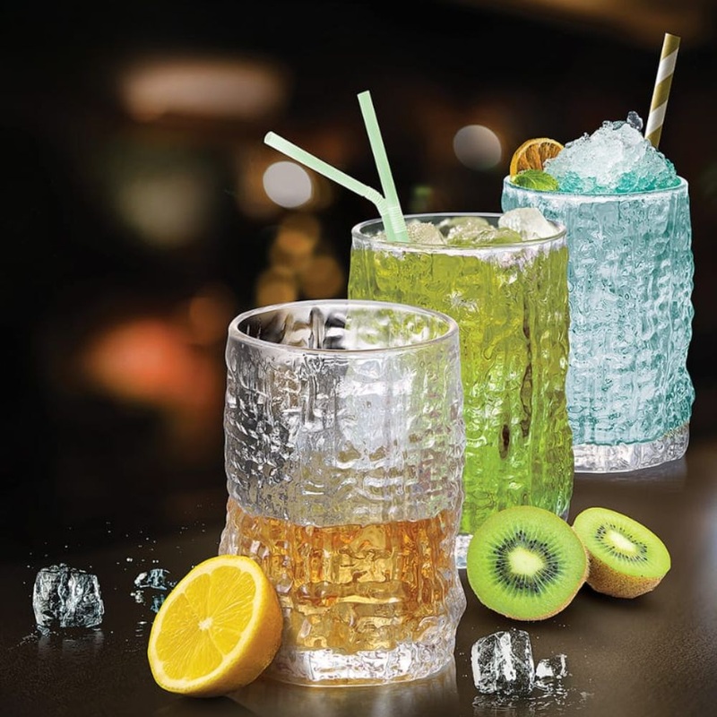 Treo Icy On The Rocks 270 ML Tumbler | Transparent | Set of 6 Pcs