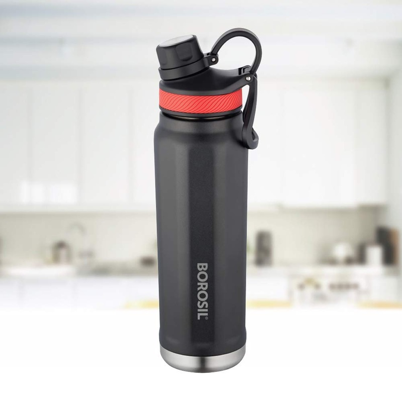 Borosil Stainless Seel Hydra SportSip 710 ML Vacuum Insulated Flask Water Bottle | 1 Pc