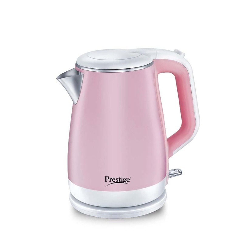 Prestige Stainless Steel PKPC 1.5 Litre 1500 Watt Electric Kettle | Pink | 1 Pc