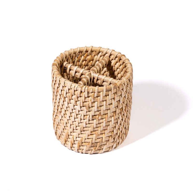Rena Cane All Purpose Cutlery Holder | Cane Baskets For Storage | 1 Pc