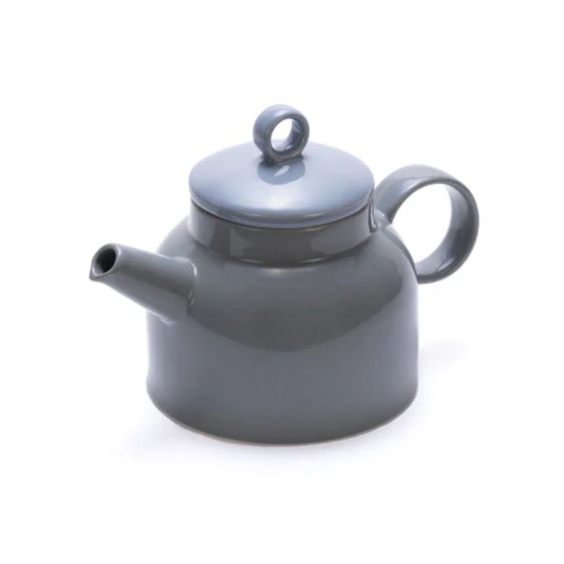 Rena Porcelain 820 ML Snug Pot | Tea Pot | Grey | 1 Pc