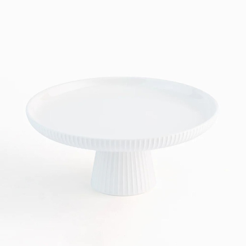 Rena Porcelain White Cake Stand | 1 Pc