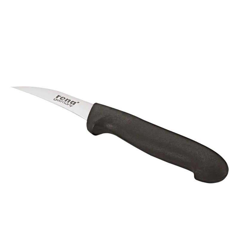 Rena Stainless Steel Bird's Beak Paring Knife with Plastic Handle | Black | 1 Pc