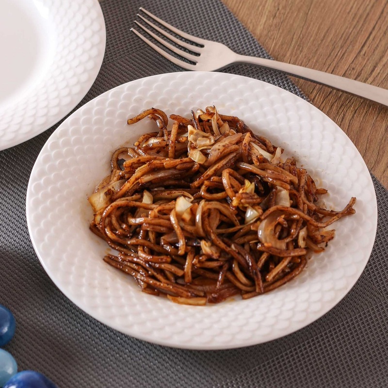 Clay Craft Basic Quarter Plate Ripple | White | 1 Pc