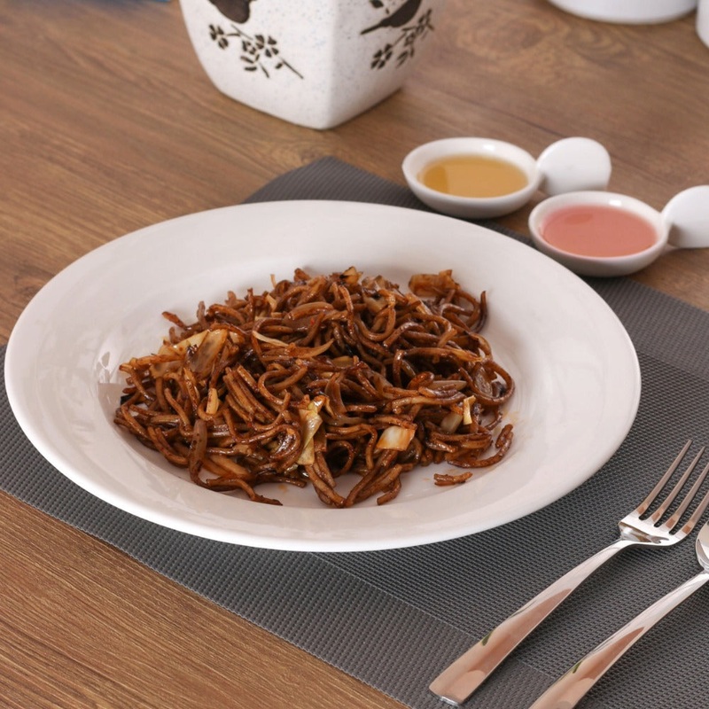 Clay Craft Ceramic Basic Dinner Plate Georgian | White | Set of 4 Pc