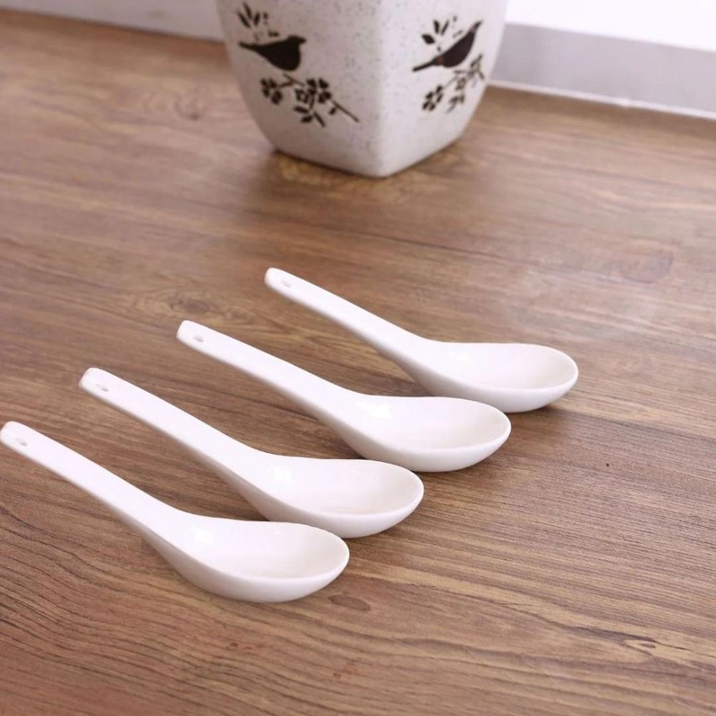 Clay Craft Ceramic Basic Soup Spoon | 4 Pcs