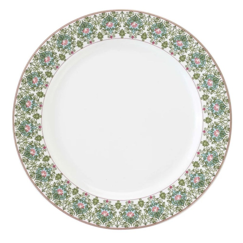 India Circus Ceramic Floral Illusion Dinner Plate | 1 Pc