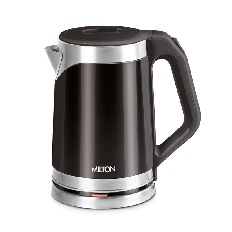 Milton Euroline Vienna Electric 1800 ML Stainless Steel Electric Kettle | Black | 1 Pc