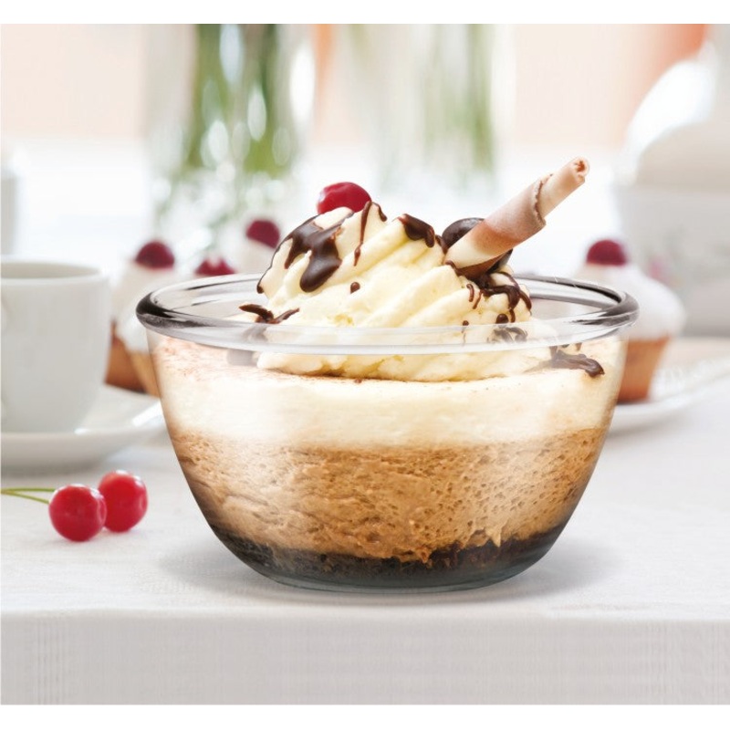 Treo by Milton Toughened Glass Mixing Bowl | Transparent | 1 Pc