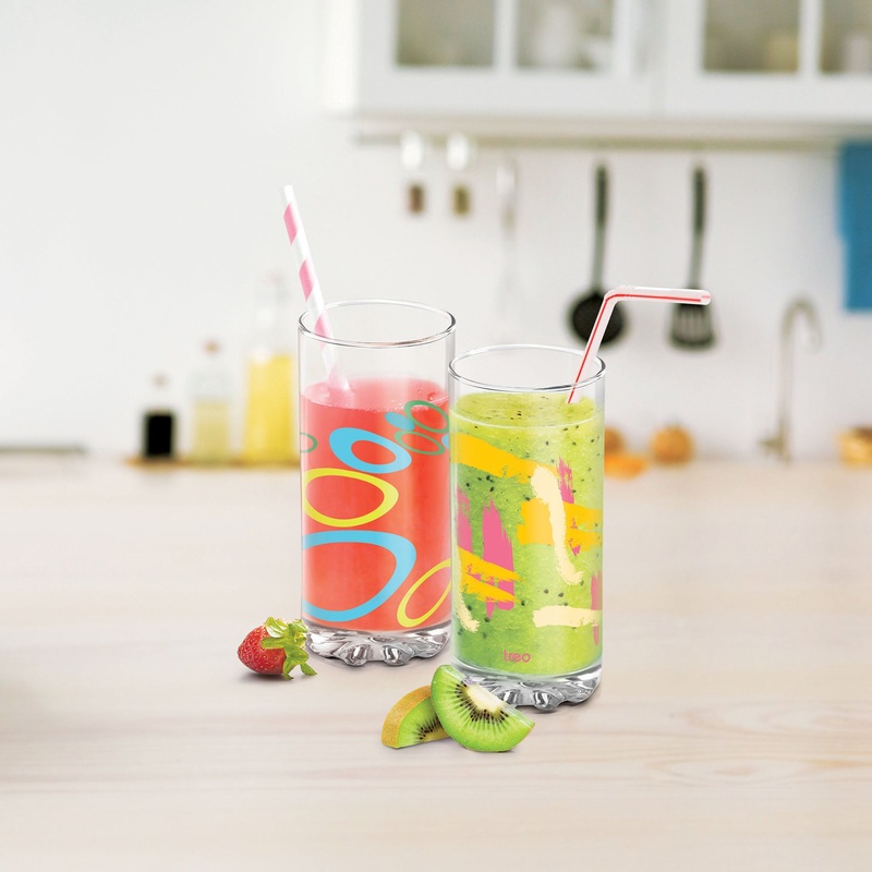 Treo Dziner Torrent 316 ML Tumbler | Transparent | Set of 6 Pcs
