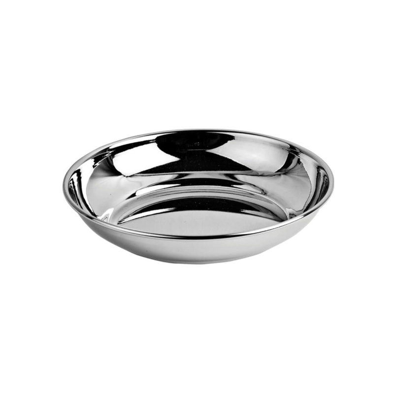 Bengani Stainless Steel Rajbhog 22 Gauge Halwa Plate | 1 Pc