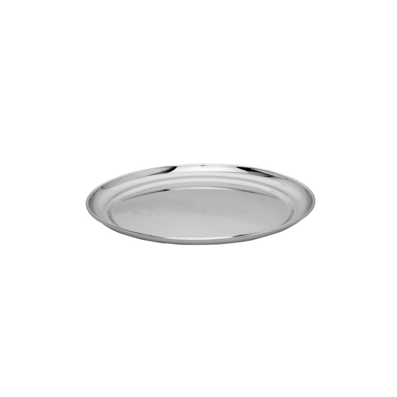 Bengani Stainless Steel Rajbhog 22 Gauge Plate | 1 Pc