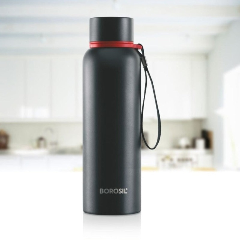 Borosil Stainless Steel Hydra Trek Vacuum Insulated Flask Water Bottle | 1 Pc