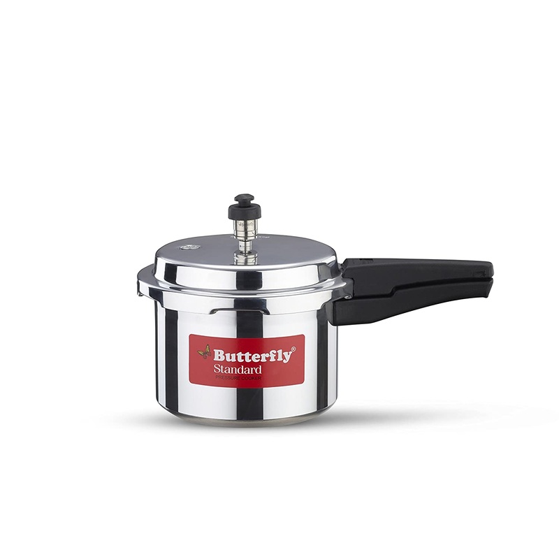 Butterfly Standard Aluminium Pressure Cooker, 3 Litre