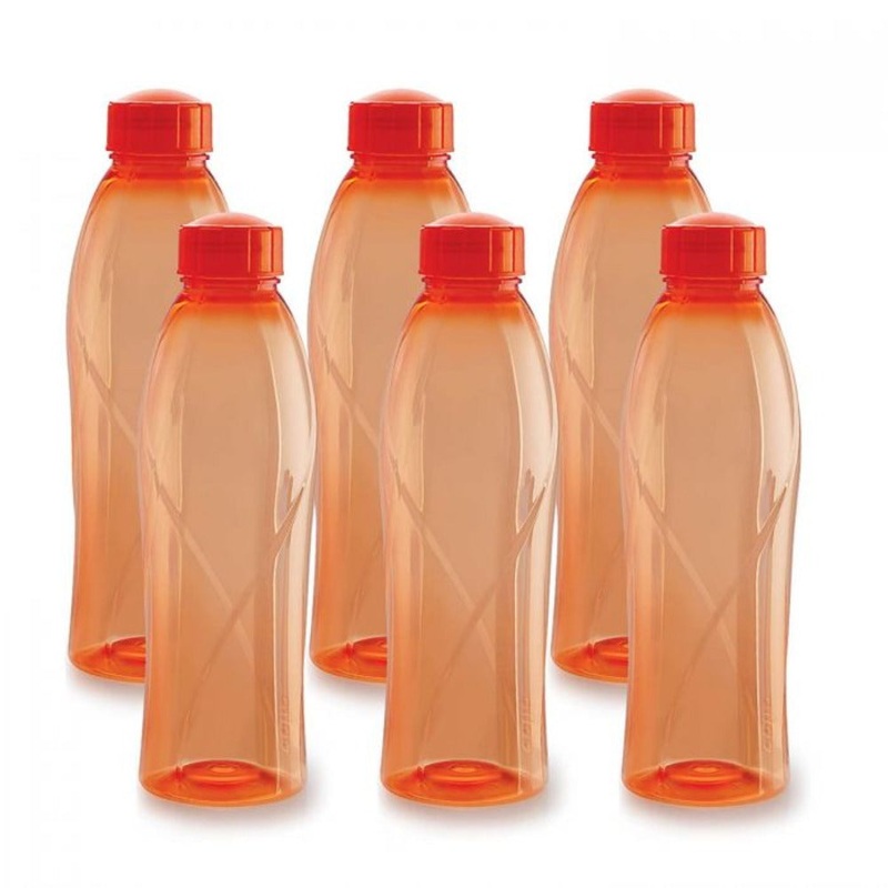 Cello Texas 1000 ML Plastic Pet Bottle | Set of 6 Pcs