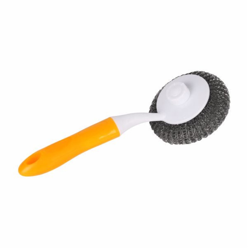 Classy Touch Kitchen Cleaning Stainless Steel Handy scorer With Handle | Dish Brush | 1 Pc