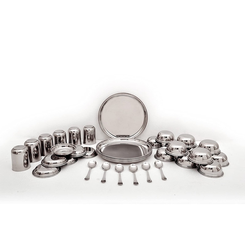 Mirror 14 inch Grande 36 Pcs Dinner Set Plain - MIR0050