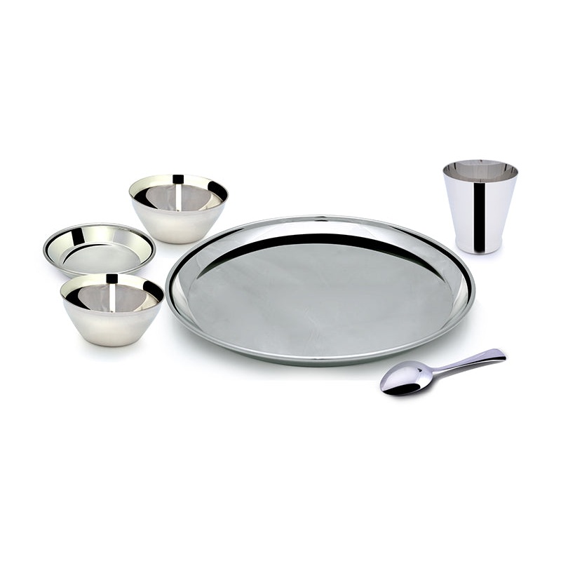 Mirror 14" Kanchan Bogi 36 Pcs Dinner Set - Plain