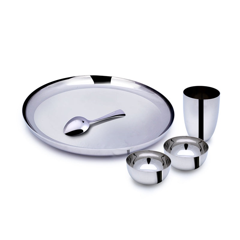 Mirror 36 Pcs Plain Grande Dinner Set | Stainless Steel