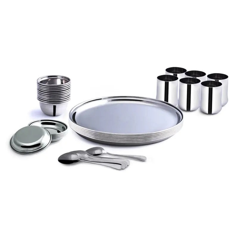 Mirror 36 Pcs Plain Kanchanbogi Dinner Sets