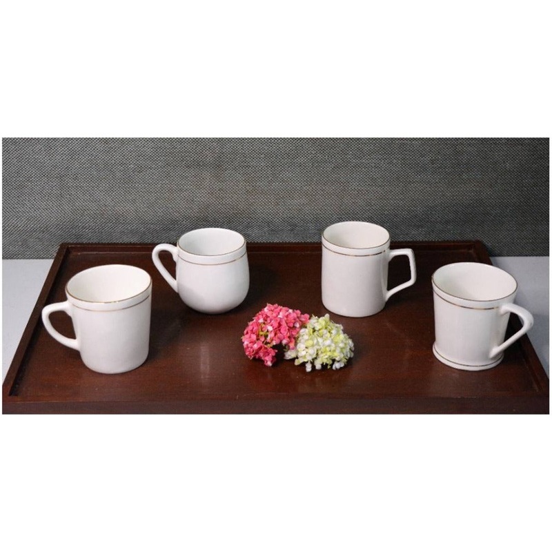 Oasis Coffee and Tea Mug - RS2GL | 180 ML | White | Set of 6 Pcs