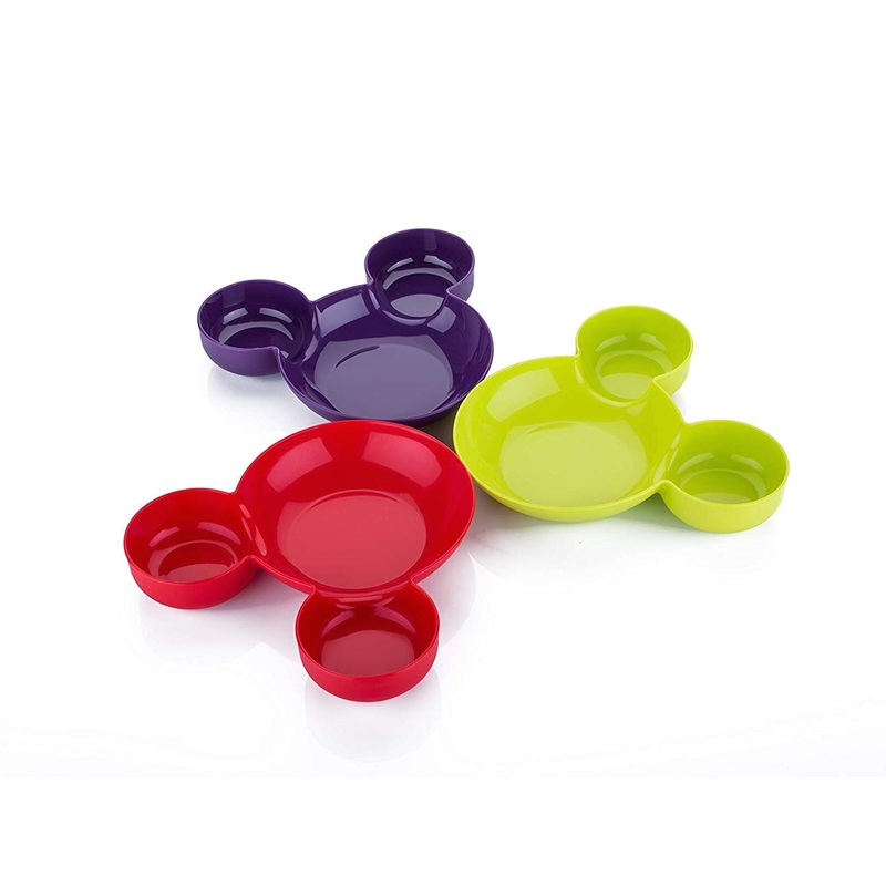 Recon Kids Snack Plate, 3Pc set