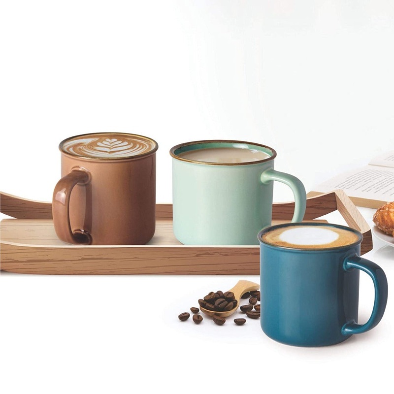 Treo Glare Ceramic 240 ML Mug | Set of 2 Pcs