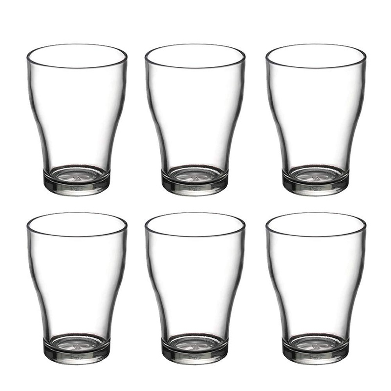 Yera Auburn Lake 195 ML Tumbler Set - T7PS | Transparent | Set of 6 Pcs