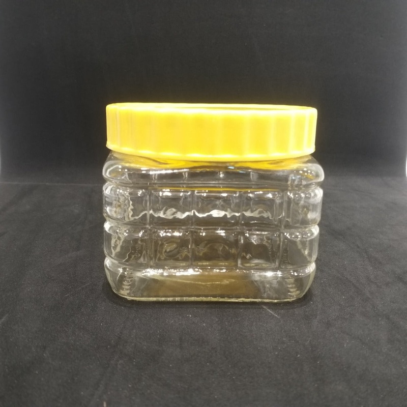 Yera LiteBites Glassware 550 ml Snack Jar | Transparent | Set of 4 Pcs