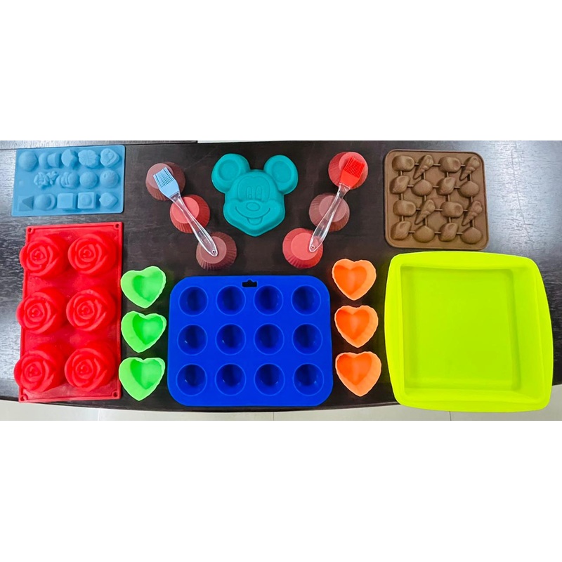 Helping Hand Silicon Baking And Cooking Set | Set of 20 Pieces