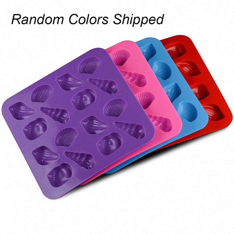 Helping Hand Silicon Shell Chocolate 16 cavaity | 1 Piece | Multicolor